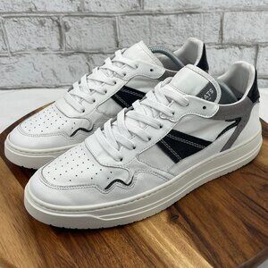 Greats Brooklyn Kingston Low Mens 10 White Black Premium Leather Shoes KIN01SG